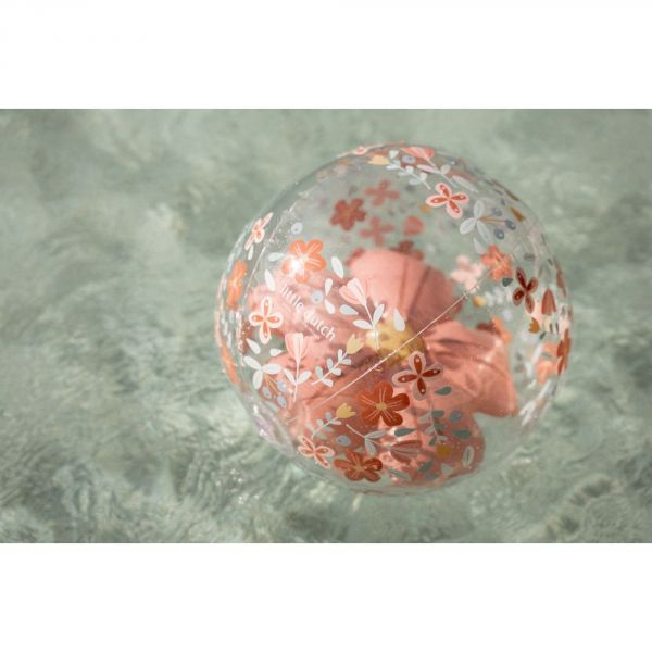 Ballon de plage 3D - Pink Flowers