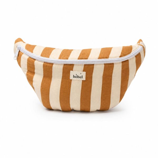 Sac banane à langer Rayure Camel