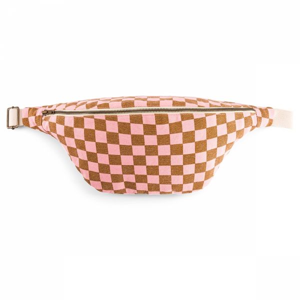 Sac banane Damier Strawberry et Caramel