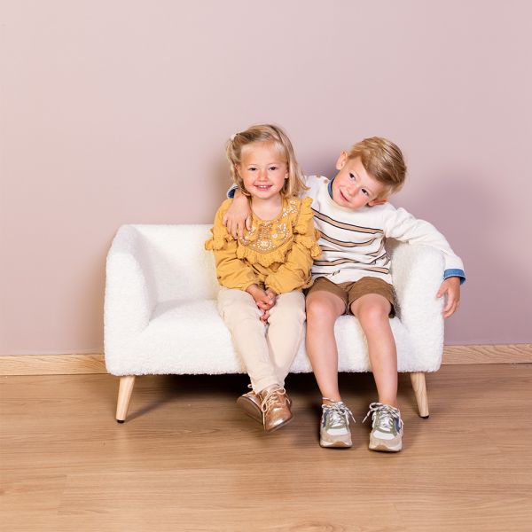 Banc pour enfants Teddy Blanc