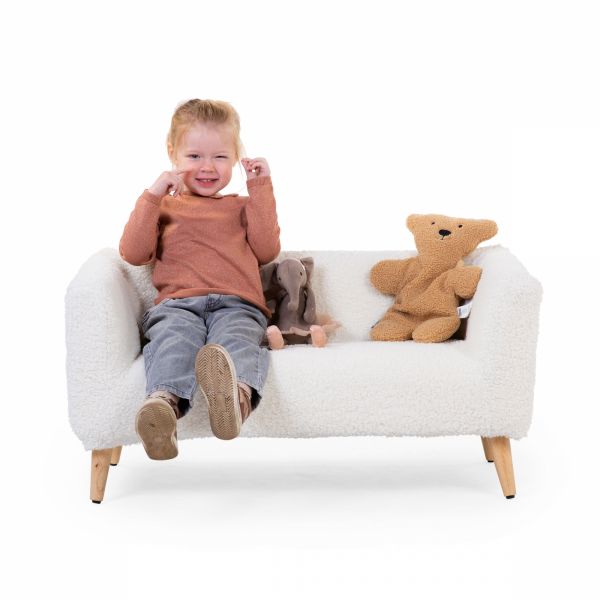 Banc pour enfants Teddy Blanc