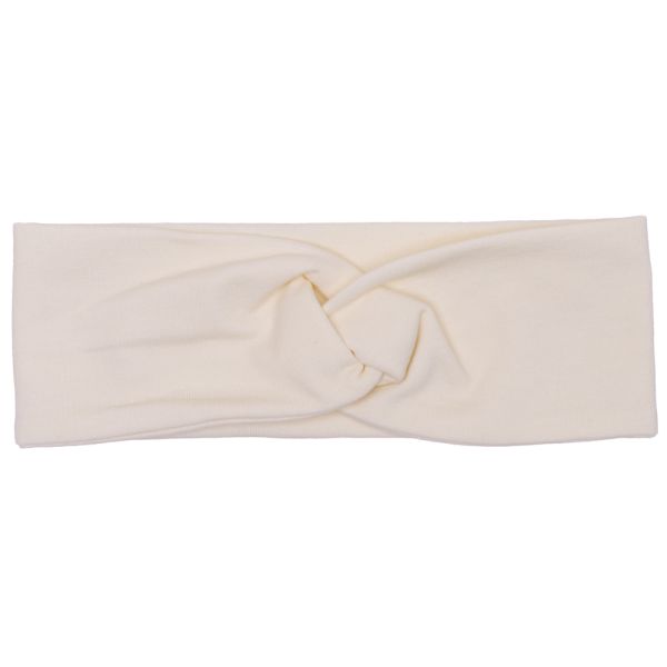 Bandeau large turban - Uni ivoire