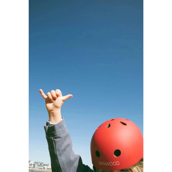 Casque enfant 50-54cm Rouge
