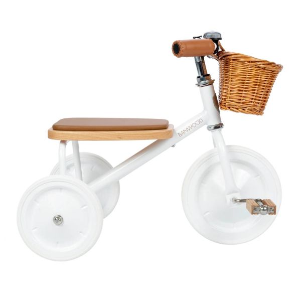 Tricycle vintage Blanc
