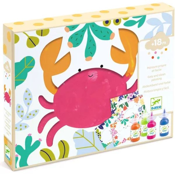 Coffret peinture à doigt pour enfant Barbouille et beau