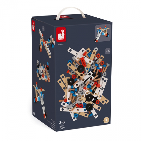 Jeu de construction en bois bricolage 100 pièces