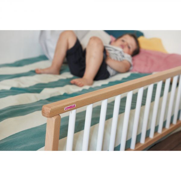 Barrière de lit enfant bois 35 x 127 cm Audrey Hybride gris