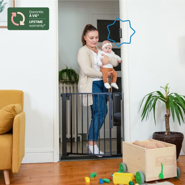Barrière de sécurité automatique Safe & Pass 75-81,5 cm fixation pression