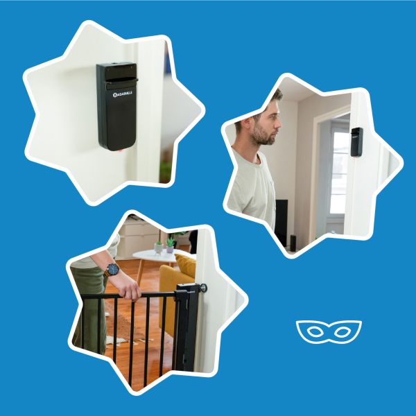 Barrière de sécurité automatique Safe & Pass 75-81,5 cm fixation pression