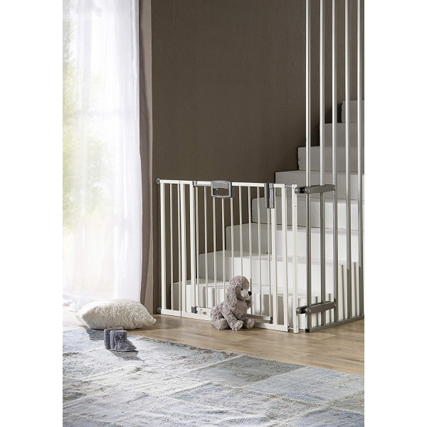 Barrière de sécurité métal Easy lock plus 84,5-92,5 cm