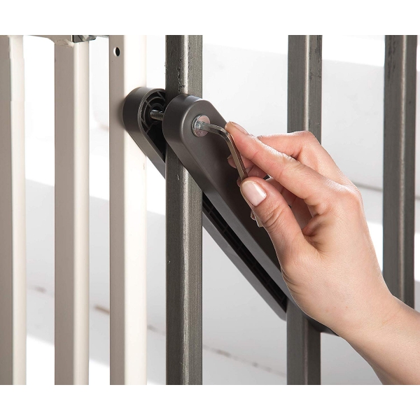 Barrière de sécurité métal Easy lock plus 84,5-92,5 cm
