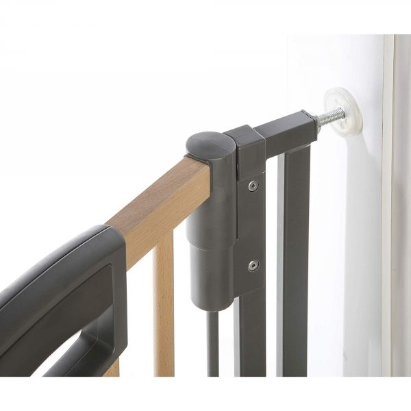 Barrière de sécurité Easy lock wood plus 84,5-92,5 cm