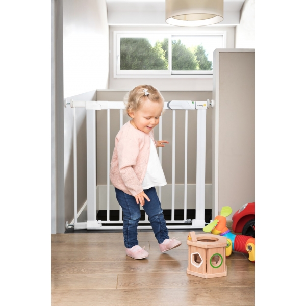 Barrière de sécurité enfant Flat Step Blanche