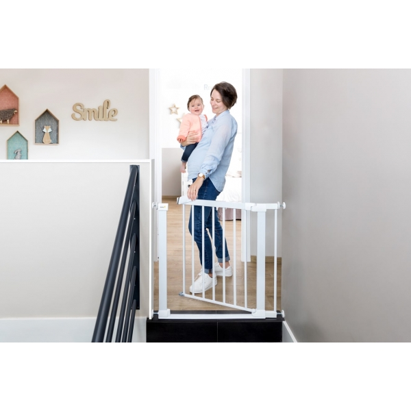 Barrière de sécurité enfant Flat Step Blanche