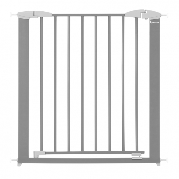 Barrière de Sécurité Bébé Enfant pour Escaliers Portes - SPRINGOS - 75-110  cm - Métal - Noir - Pression