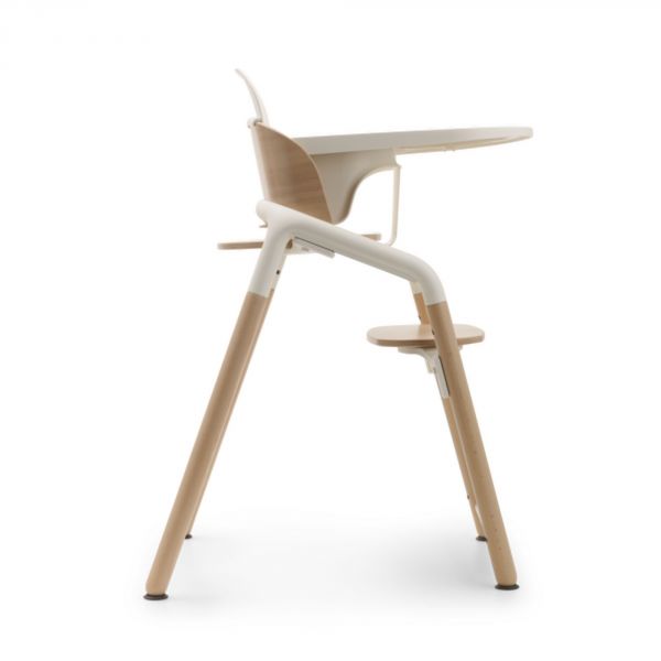 Chaise haute Giraffe bois neutre/blanc