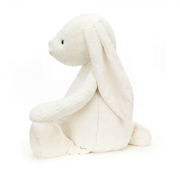 Peluche Lapin Géante Bashful Crème - 108 cm