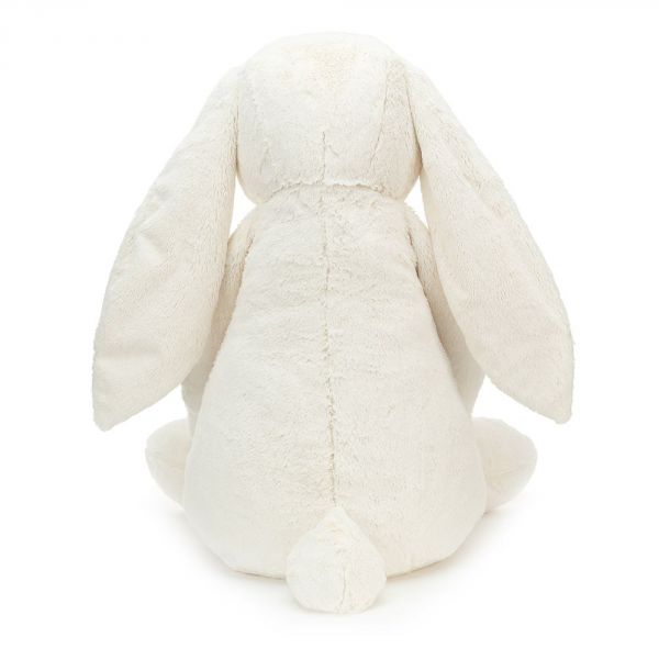 Peluche Lapin Géante Bashful Crème - 108 cm