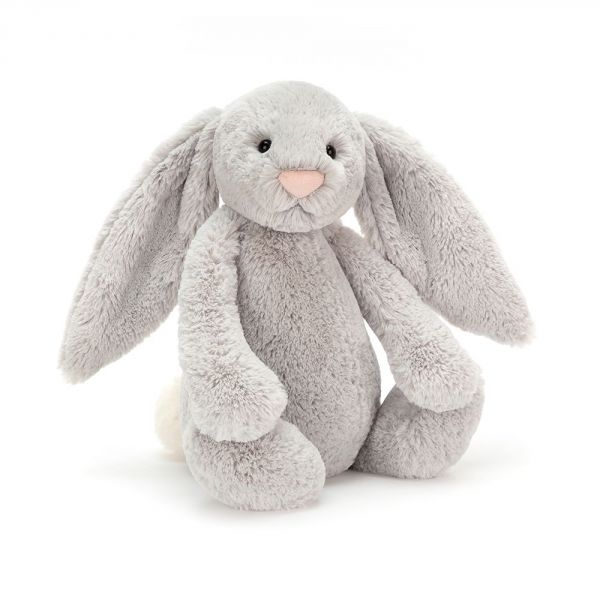 Peluche Lapin Bashful Gris - 36 cm