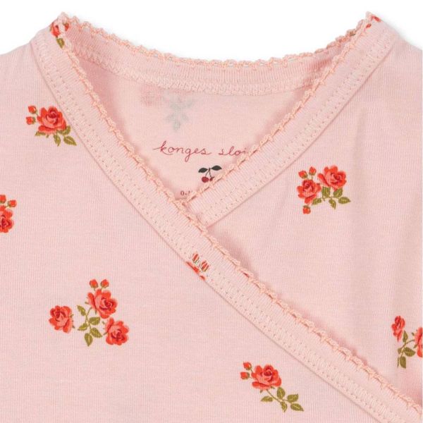 Grenouillère coton 6 mois Rosa Pink