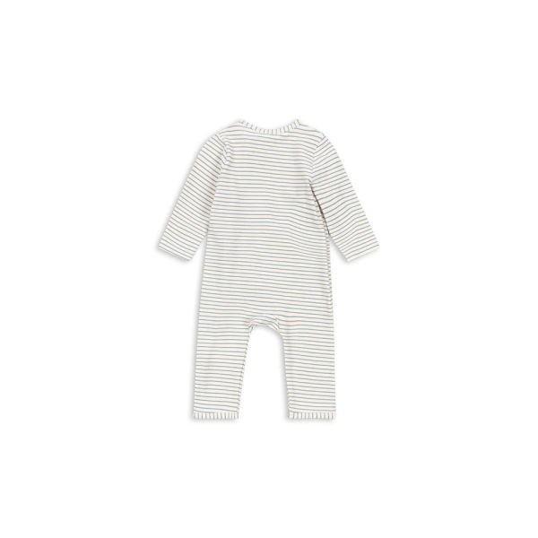 Grenouillère coton 6 mois Stripe Blue