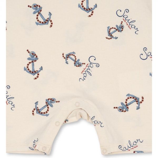 Combinaison enfant Gots - Mon bateau 6 mois