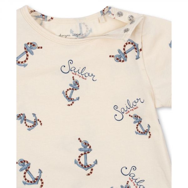 Combinaison enfant Gots - Mon bateau 6 mois