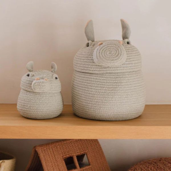 Panier de rangement mini Henry l'Hippopotame