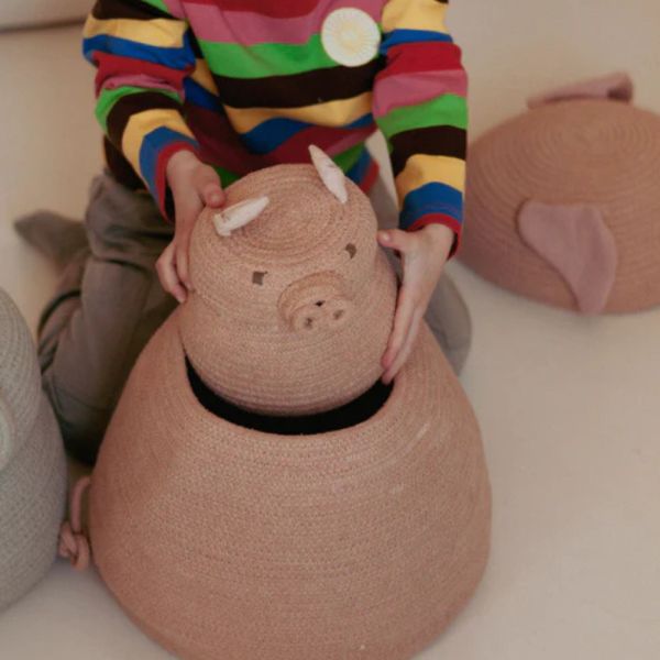 Panier de rangement mini Peggy le cochon