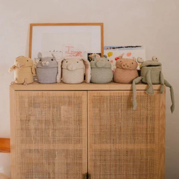 Panier de rangement mini Peggy le cochon