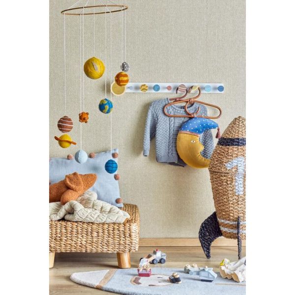 Panier de rangement avec couvercle Fusée