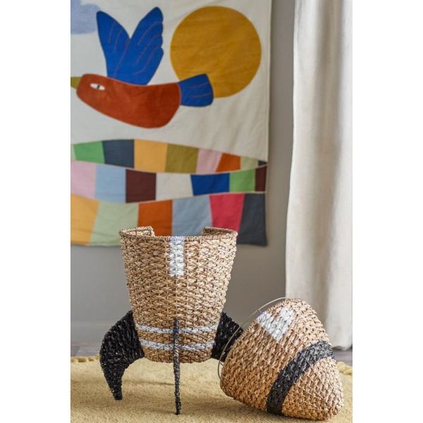 Panier de rangement avec couvercle Fusée