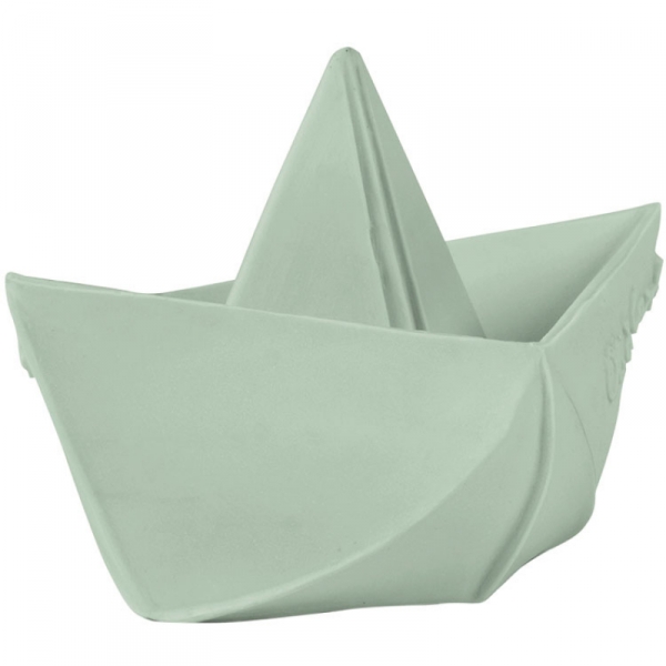 Anneau de dentition Jouet de bain Bateau Origami Menthe