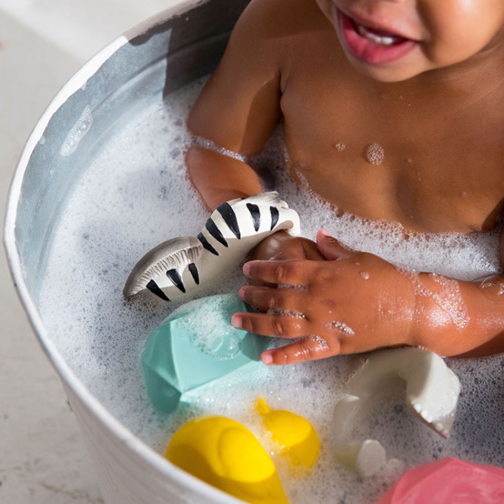 Jouet de bain bateau origami menthe : Jouets de bain