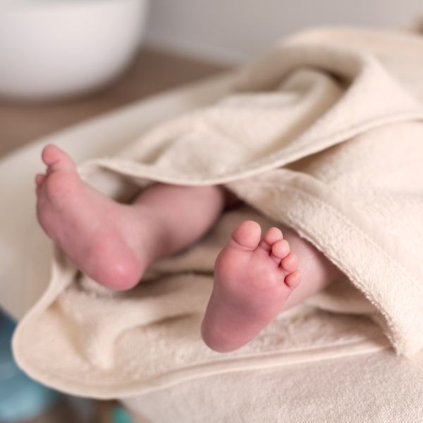 Cape de bain bébé 75x75 cm Terry Ptilu