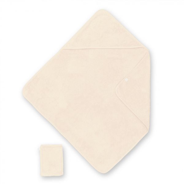 Cape de bain bébé 75x75 cm Color Crème