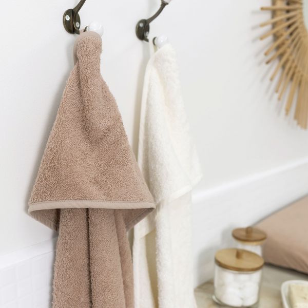 Cape de bain bébé 75x75 cm Color Beige naturel