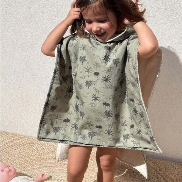 Poncho de bain Téo T-rex