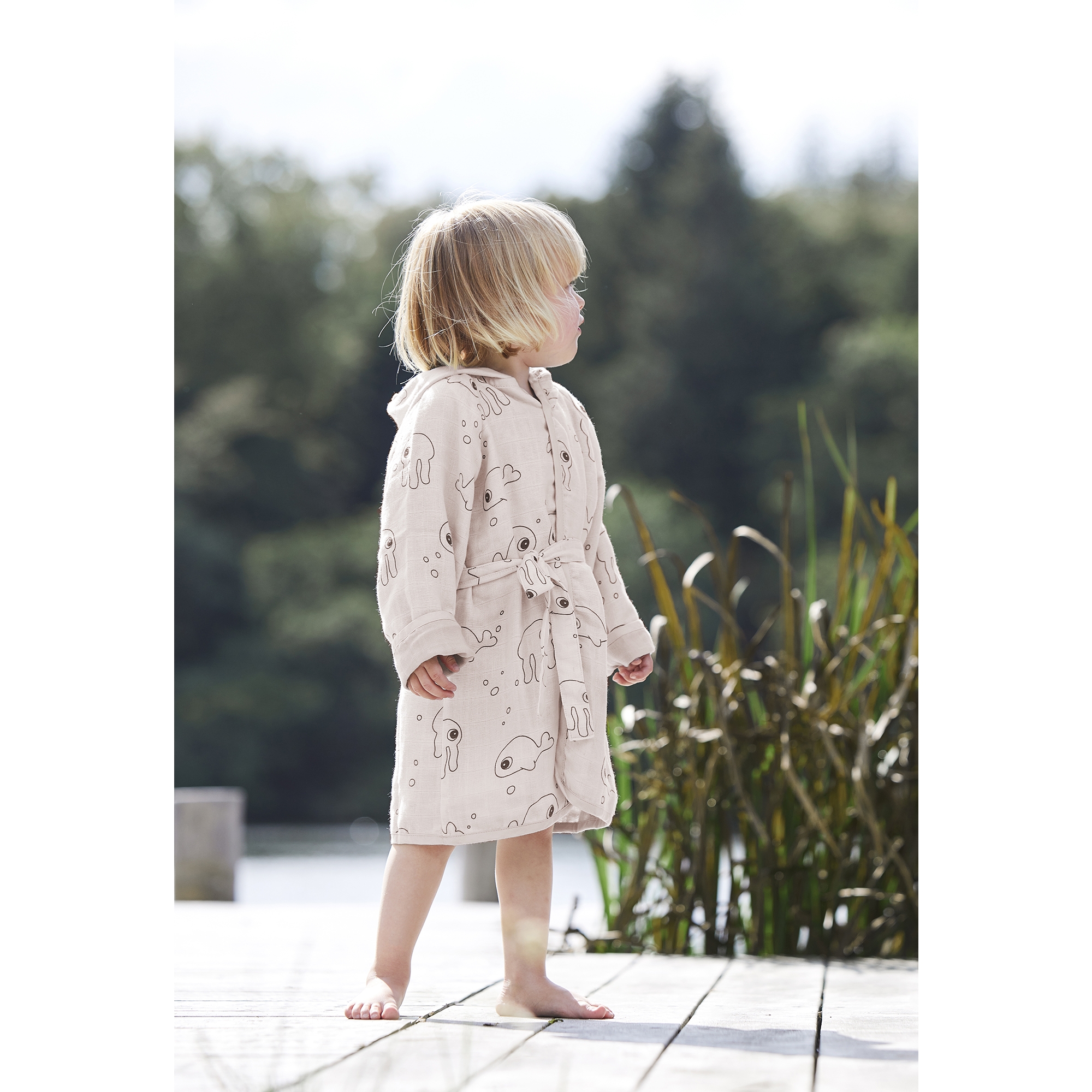 Peignoir enfant (1-2 ans) coton PETIT POINTS