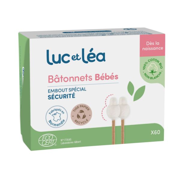 Bâtonnets ouatés pour bébé x 60