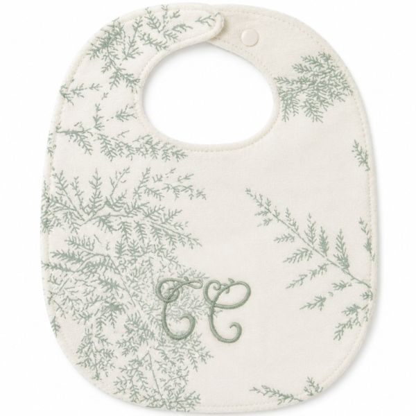Bavoir bébé imprimé Feuillage T1 Vert
