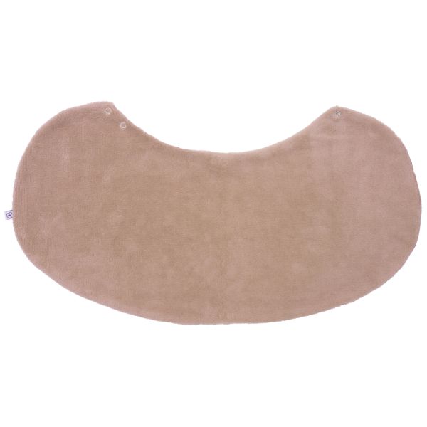 Bavoir 2 en 1 bi-matière (poncho/ épaule) clairière/ Mocha