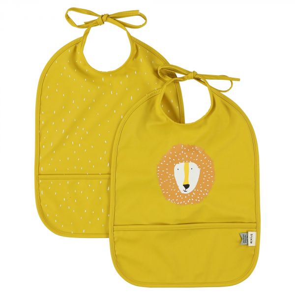 Lot de 2 bavoirs imperméables Mr. Lion