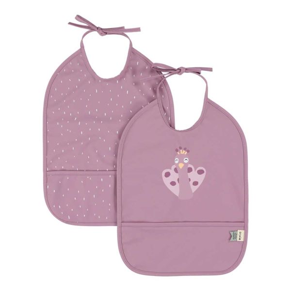 Lot de 2 bavoirs imperméables Mrs. Peacock