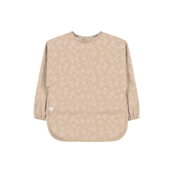Bavoir imperméable à manches et poche récupératrice Brindilles 6M+