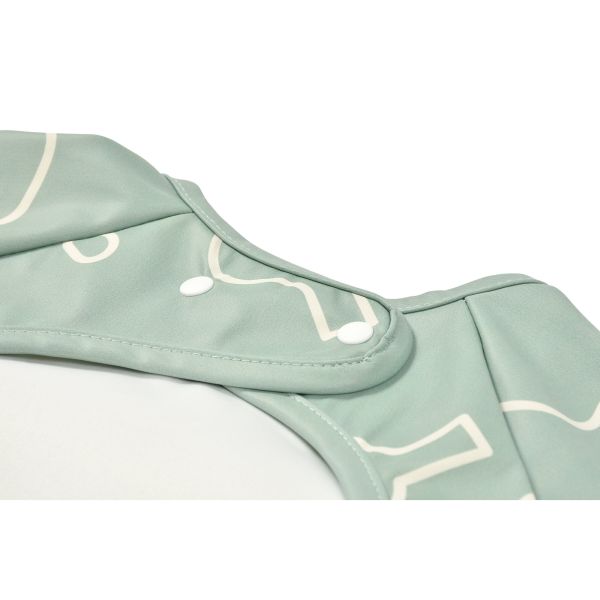 Bavoir à manches amovibles évolutif 2 en 1 Sage Green