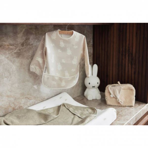 Bavoir manches longues imperméable Miffy & Snuffy Nougat