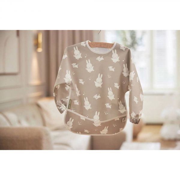 Bavoir manches longues imperméable Miffy & Snuffy Olive