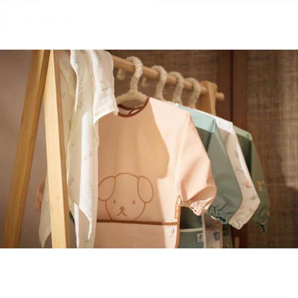 Bavoir manches longues imperméable Miffy Peekaboo Wild Rose