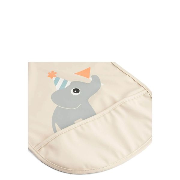 Bavoir avec fermeture velcro Celebration Sable